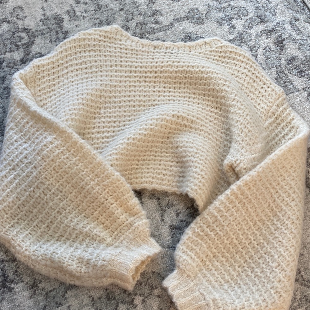 Cropped, never worn sweater